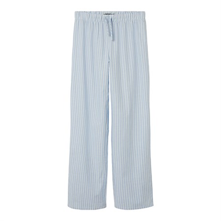 LMTD - Stripy Poplin Straight Pants, Kentucky Blue