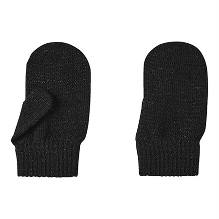 Name It - Magic Knit Glitter Mittens / Luffer, Black