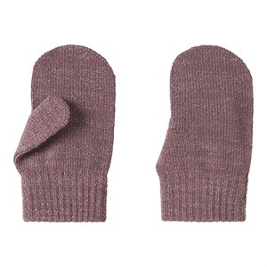 Name It - NMF MAGIC KNIT GLITTER MITTENS / Luffer, Wistful Mauve