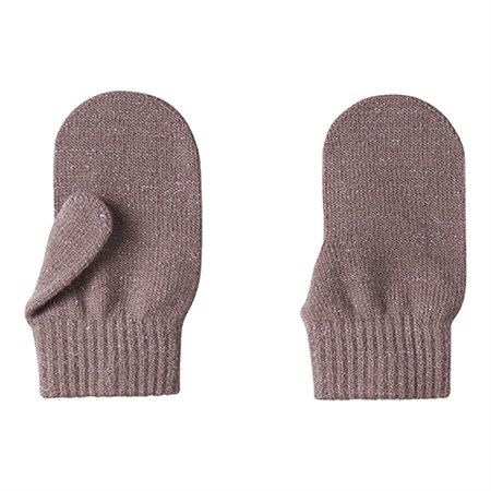 Name It - Magic Knit Glitter Mittens / Luffer, Woodrose