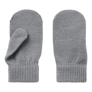 Name It - Magic Knit Mittens / Luffer, Grey Melange