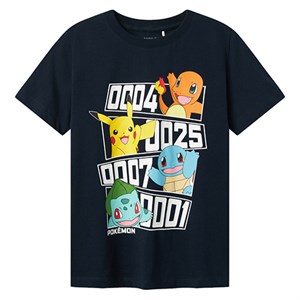 Name It - Dazz Pokemon Nreg T-shirt SS, Dark Sapphire