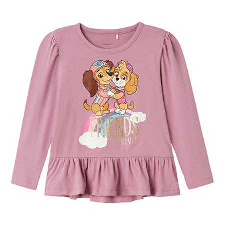 Name It - Narras Pawpatrol T-shirt CPLG LS, Mauve Orchid