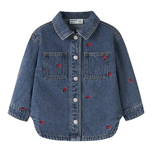 Name It - Nina Emb Denim Jacket 3285-ZA, Medium Blue Lady Bug