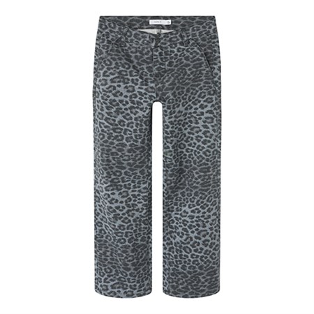 Name It - Rose Wide Twill Pants 4444-TD Noos, Night Owl/Grey Leopard