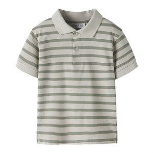 Name It - Volo Nreg Polo SS, Chateau Gray Stripes