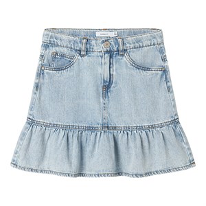 Name It - Nynne Short DNM Skirt 3266-OV, Light Blue Denim