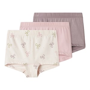 Name It - NMF TIGHTS 3P BARELY PINK BOW NOOS, Barely Pink