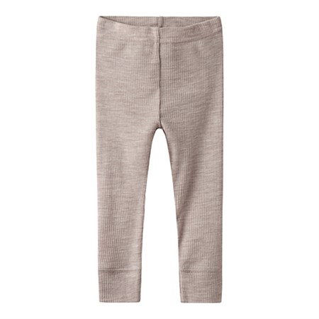 Name It - Wax Unisex Wool Rib Leggings Noos, Shadow Gray