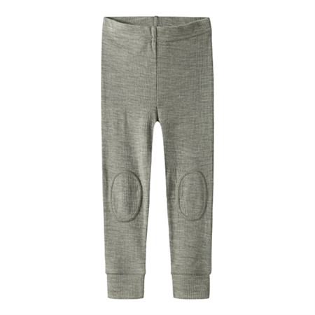 Name It - Wax Unisex Wool Rib Leggings Noos, Dried Sage