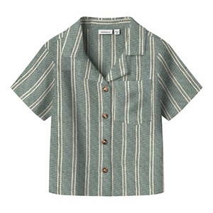 Name It - Halom Nreg Shirt SS, Slate Gray