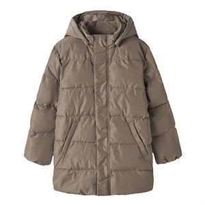 Name It - NKF MEDOW03 PUFFER JACKET LONG FO, Brown Lentil