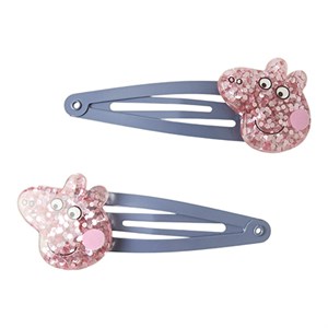 Name It - Amari Peppa 2 Pack Hairclips CPLG, Bleached Denim