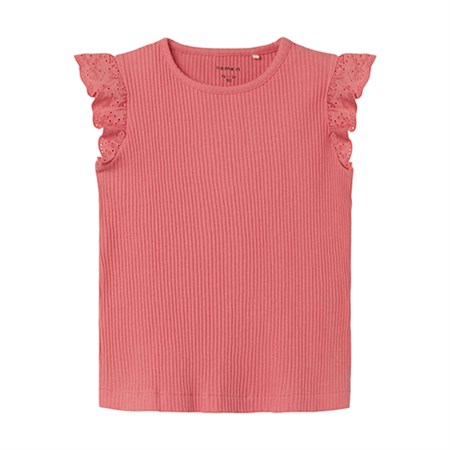Name It - Halina Top SS, Spiced Coral