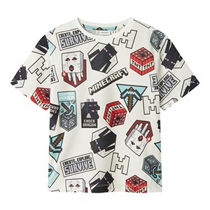 Name It - Map Minecraft Nreg Poly Top BFU, Bright White
