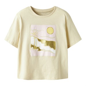 Name It - Jekan Nreg Top SS, Bleached Sand