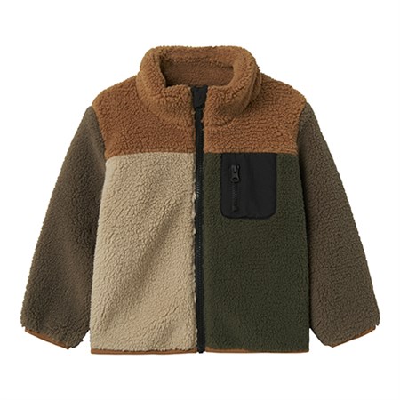 Name It - Monico Teddy Jacket Block, Toasted Coconut