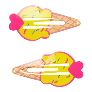 Name It - Icecream 2 Pack Hairclips, Lemon Meringue