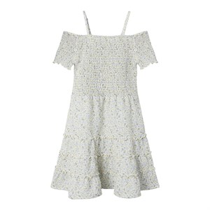 LMTD - Haileys Short Dress - Blue Flower AOP, White Alyssum