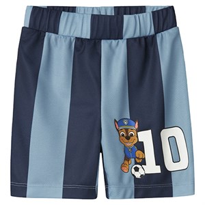 Name It - Jakari Paw Nreg Long Poly Shorts, Dusty Blue