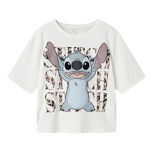 Name It - Jixi Stitch Rlx Top WDI Noos SS, Bright White