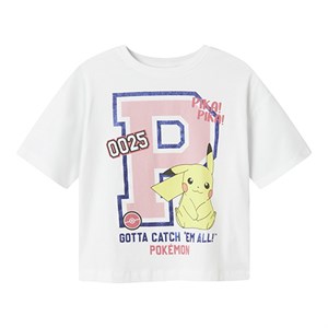 Name It - Jixa Pokemon Rlx T-shirt SS, Bright White