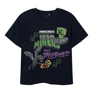 Name It - Jahi Minecraft Nreg BFU Noos SS, Navy Blazer