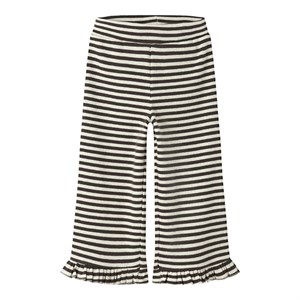 Name It - Luna Wide Pant, Peyote Stripes / Seal Brown