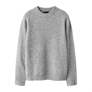 LMTD - Kleave O-Neck Knit Noos LS, Light Grey Melange