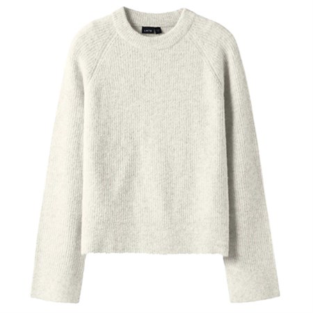 LMTD - Kleave Short Knit Noos LS, Antique White
