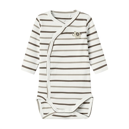 Name It - Ofant Wrap Body LS, Cloud Dancer