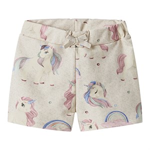 Name It - Darlinga Sweat Shorts Unb, Peyote Melange