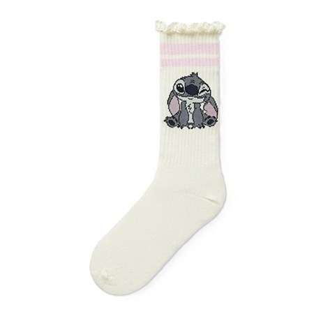 Name It - Akini Stitch Tennis Sock WDI, Cloud Dancer/Sweet Dreams