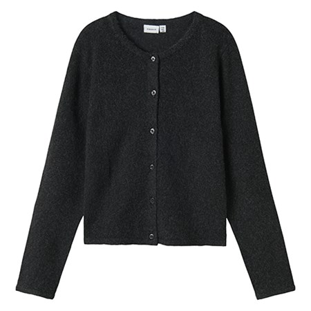 Name It - Saluna Knit Card Noos LS, Dark Grey Melange