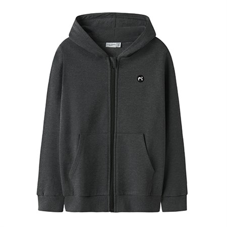 Name It - Vimo Sweat Cardigan BRU Noos LS, Dark Grey Melange