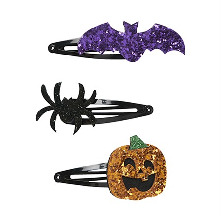 Name It - Scary 3P Hairclips, Black