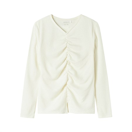 Name It - Odny Slim Top LS, Cloud Dancer
