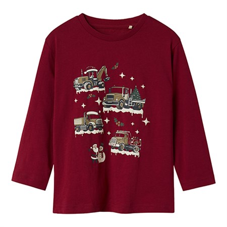 Name It - Rejulli Nreg T-shirt LS, Jester Red