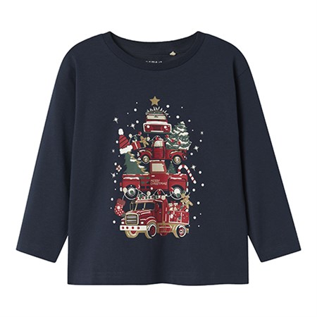Name It - Rejulli Nreg T-shirt LS,  Navy Blazer