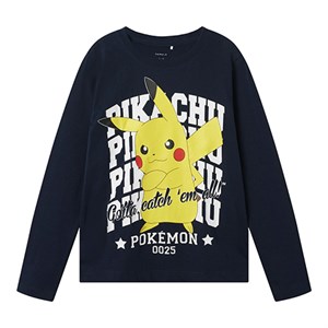Name It - Ast Pokemon Nreg T-shirt LS, Navy Blazer