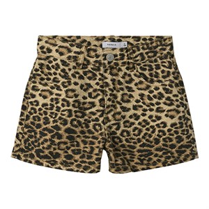 Name It - Rose HW Shorts 4444-TD Noos, Silver Mink AOP Leopard