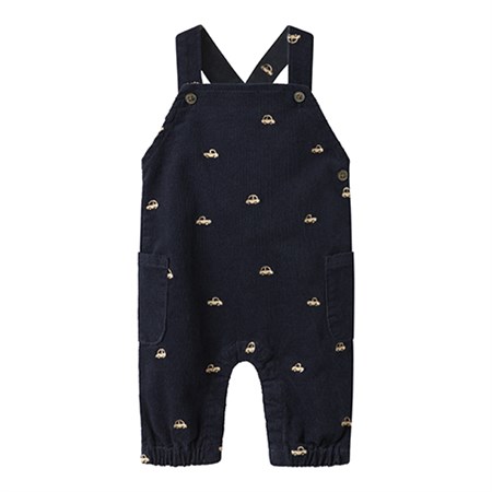 Name It - Ron Reg Cord Emb Overall 2226-YT, Navy Blazer
