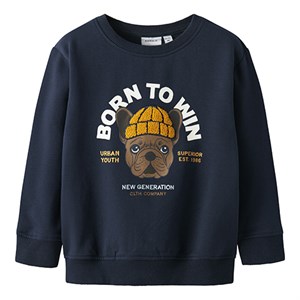 Name It - Riguna Nreg Sweatshirt BRU, Navy Blazer