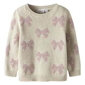 Name It - Rekka Knit LS, Peyote Melange