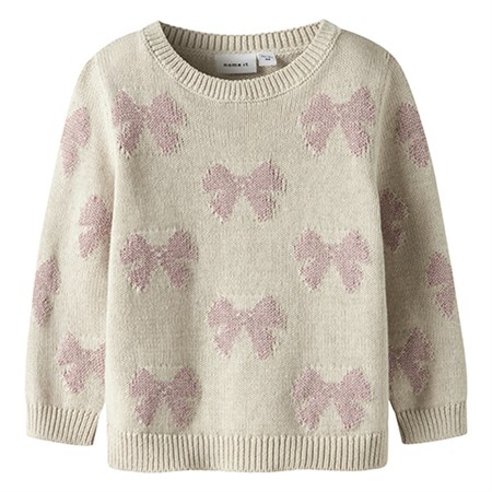 Name It - Rekka Knit LS, Peyote Melange