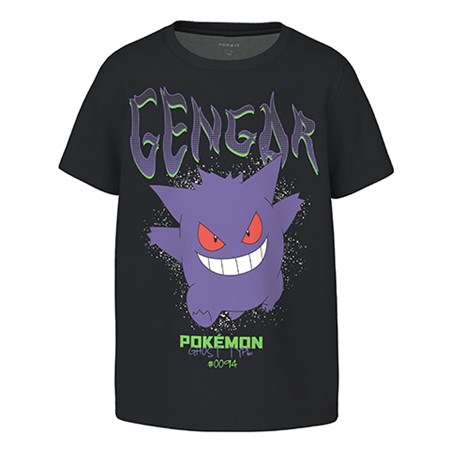 Name It - Slive Pokemon T-shirt SKY SS, Black