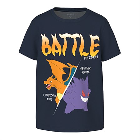 Name It - Slive Pokemon T-shirt SKY SS,  Navy Blazer