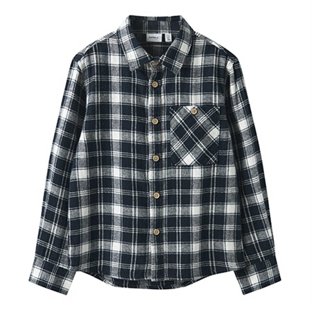 Name It - Sunda Nreg Shirt LS, Navy Blazer