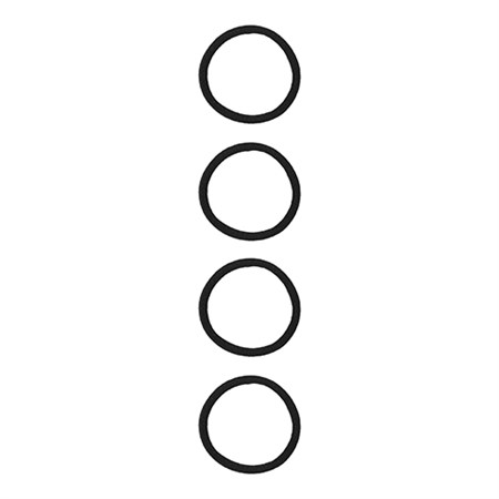 Name It - Riga 4 P Hårelastikker, Black