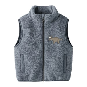 Name It - Mall Sherpa Vest, Flint Stone